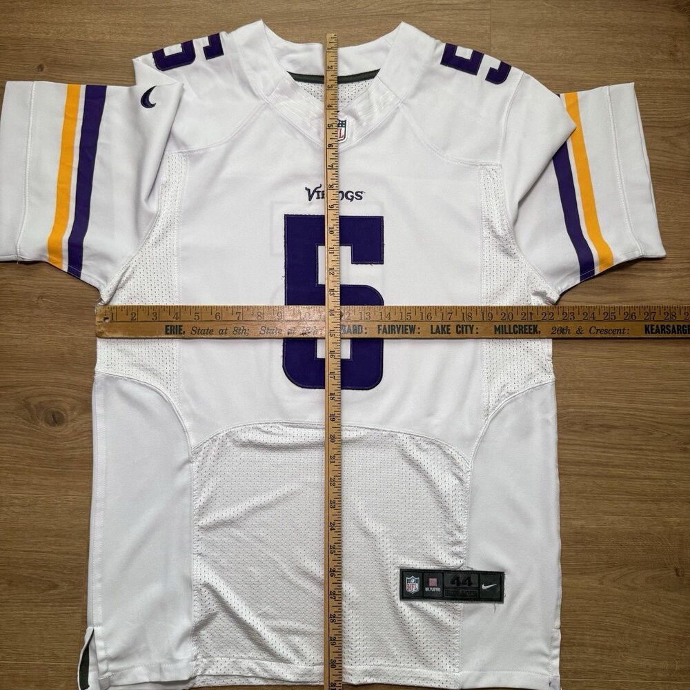Nike Minnesota Vikings Teddy Bridgewater On Field Jersey Size 44 NFL #5 White - Picture 8 of 9